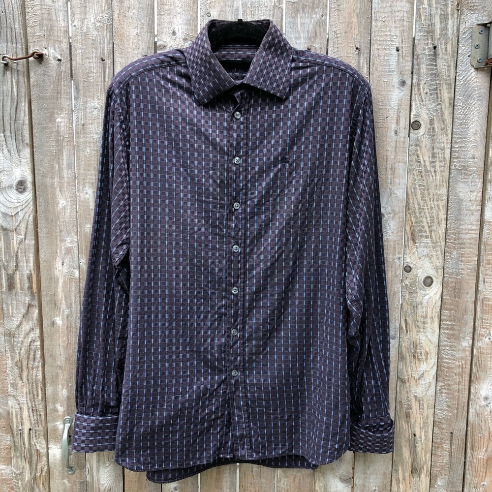 Burberry London Button Up French Cuffs 15 1/2 33